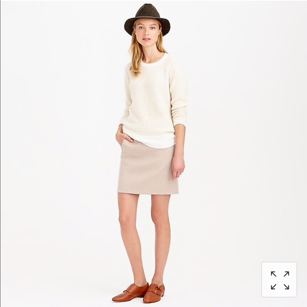 J Crew Zip-Pocket Mini Skirt